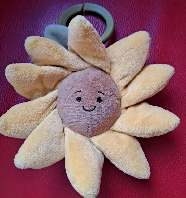 JELLYCAT FLEURY SUNFLOWER Jitter Baby Comforter Rattle £15.00 PicClick UK