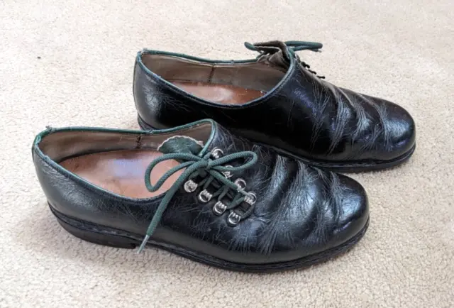 Original Vintage Lederhosen Shoes  German Bavarian Oktoberfest EU 9 1/2 = US 10