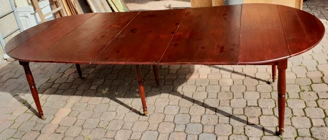 Tavolo Allungabile Console Mogano Luigi Filippo 1820/40 H 73,5 L 256 P 112