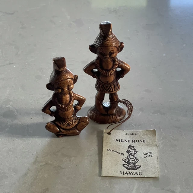 Treasure Craft Menehune Pixie Elf Figure Hawaii Little People Souvenir Tiki Bar