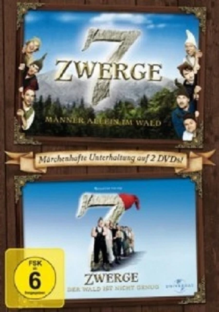 7 Zwerge 1 & 2 - 2 Dvd Neuf Waalkes,Otto/Hagen,Cosma Shiva/Hoenig,Heinz
