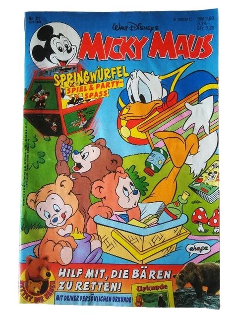WALT DISNEY'S MICKY Maus Comic Heft Nr. 21 Mehrfarbig EUR 8,95 ...