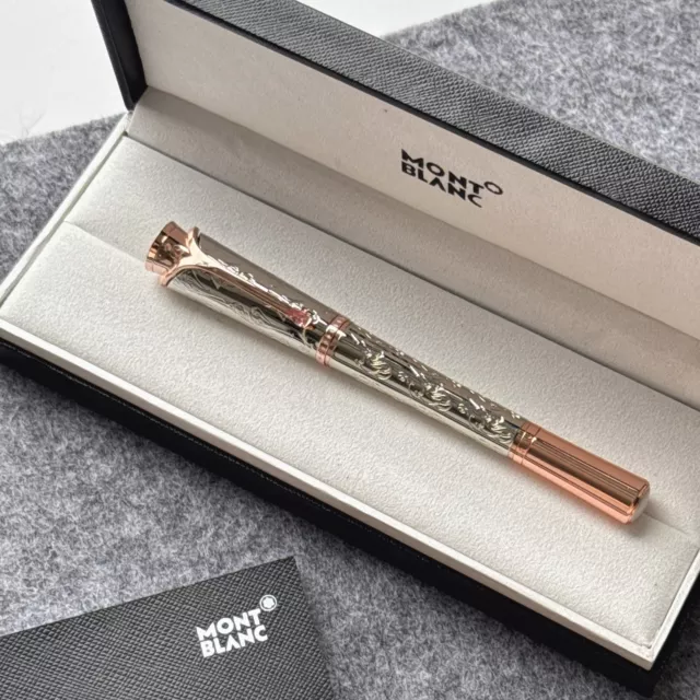 Brand New Luxury Grace Of Monaco Series Silvery+Rose Gold Signature Pen