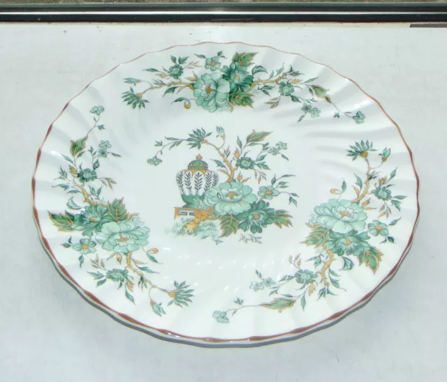 Crown Staffordshire Bone China Kowloon Pattern Dinner Plate 27cm c1960s Green