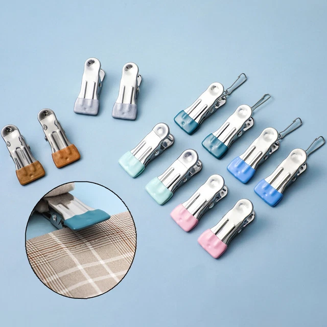 5PCS Leather Craft Sewing Knitting No Trace Clips Stainless Steel Leather C ZIAU