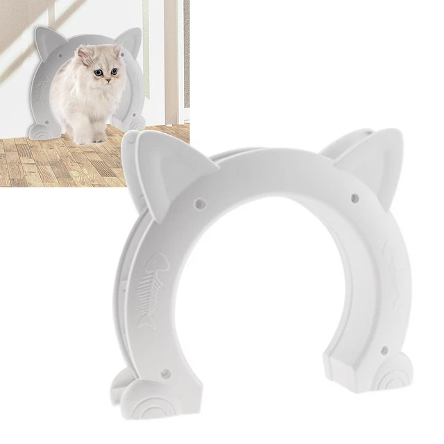 Puerta para gatos de plástico ABS puerta para gatos puerta de acceso oculta gatos puerta para gatos Cat Door
