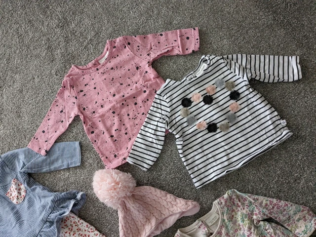 Next Baby Girl Tops Leggings Dress Hat Bundle Size 0-3 Months 5