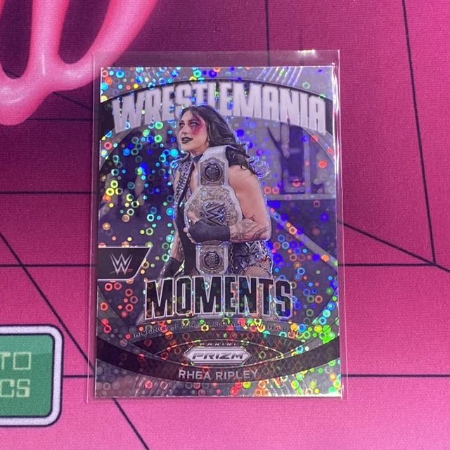 Most Expensive Rhea Ripley Card 2024 PANINI PRIZM WWE Undercard Rhea Ripley Wrestlemania Moments Disco ...