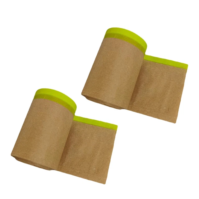 2 rotoli pellicola mascheramento Kraft carta Kraft pellicola mascheramento auto