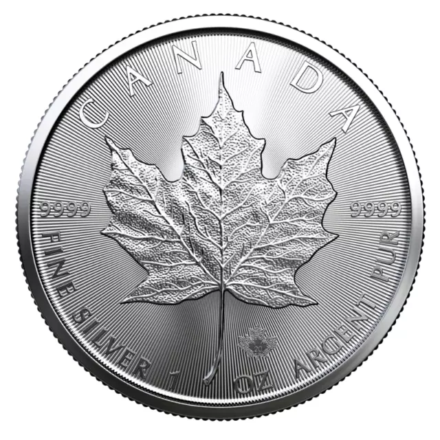 2020 Maple leaf CANADA $5 Dollars NEUF - 1 oz - Argent PUR - livré dans capsule