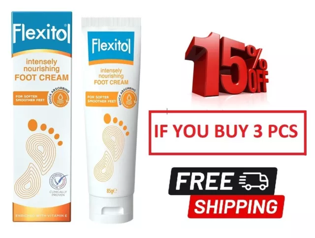 Bálsamo de talón Flexitol 56 g, rica crema hidratante y exfoliante para pies, ENVÍO GRATUITO