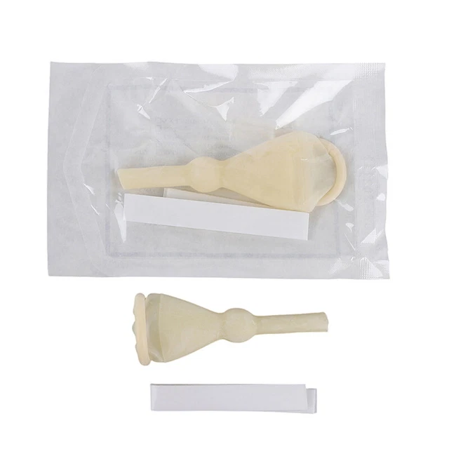 Recolector de orina de látex postrado en cama para hombres incontinencia urinaria drenaje BH7