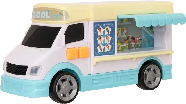 thumbnail image 2 of 1:32 Scale Ice Cream Van Diecast Model Car - Blue Toy Truck For Kids 2 of 6