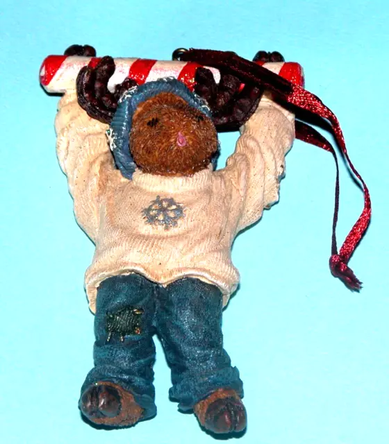 Boyds Moose ornament, 25008 NIB 4 in. Christmas peppermint, Milburn Peppermoose
