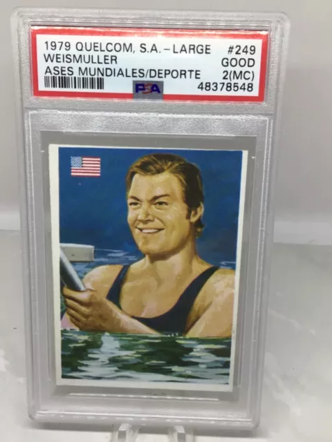 1979 Quelcom Large #249 Johnny Weissmuller PSA 2(mc) (3 graded in all grades)