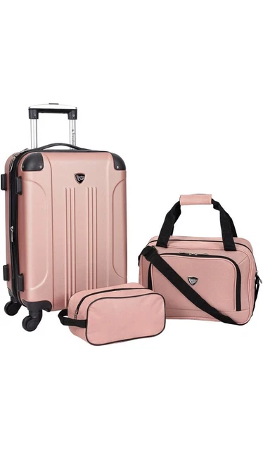 Travelers club 3 top piece luggage set