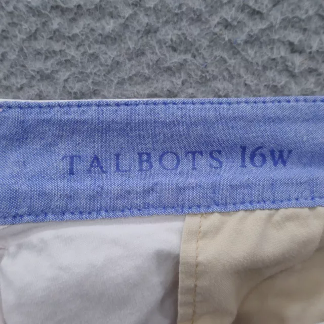 Talbots Women Weekend Chino Pants 16W Pale Pink Lightweight Cotton Casual Preppy 3