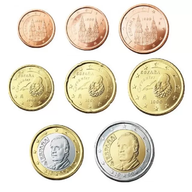Spain 1999 to 2022 - Select individual coins by denomination and date (UNC)