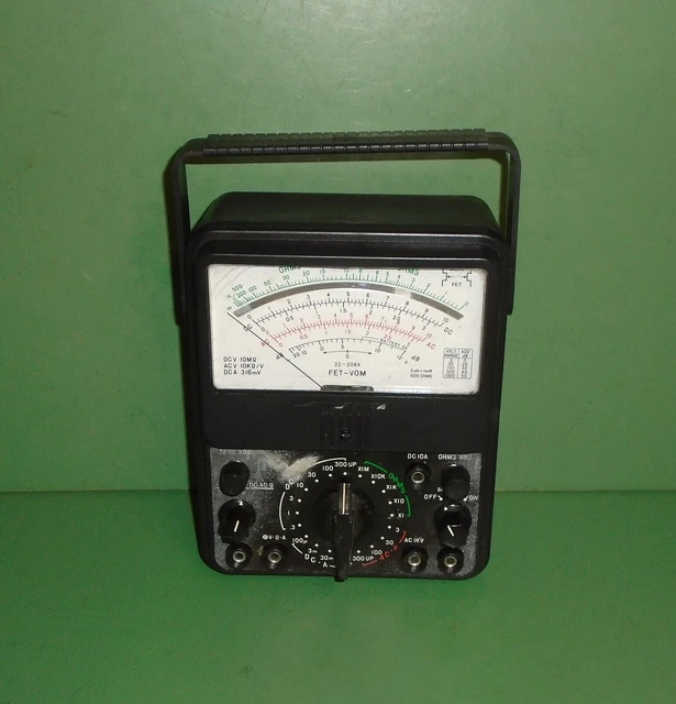 Vintage Radio Shack Micronta Analog Multi Meter Multitester Model 22-208A