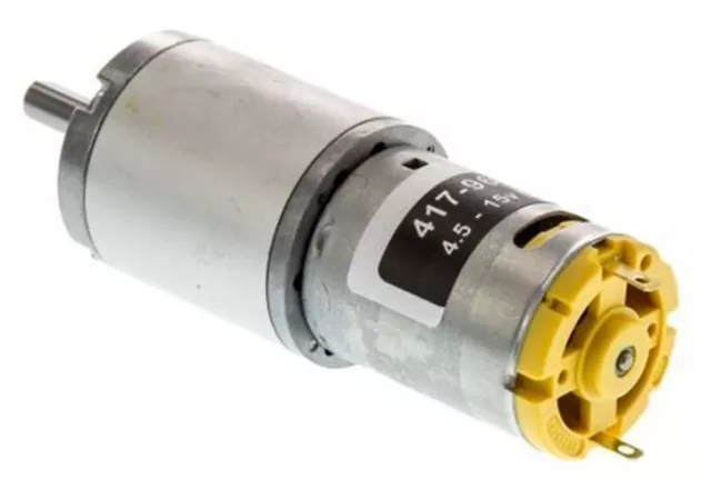 1 x RS Pro, 12 V, 6 â? 15 V DC, 10000 gcm, gebürsteter DC-Getriebemotor, Ausgangsdrehzahl