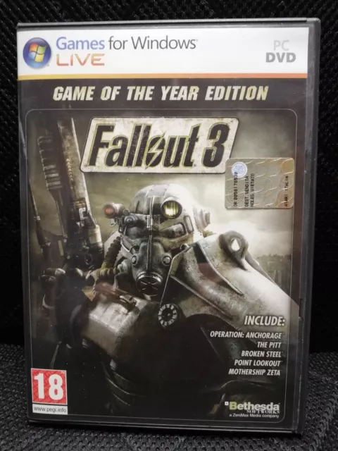 Fallout 3 PC-DVDROM Italiano - Game of the Year Edition Raro