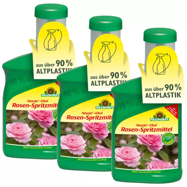 Neudorff Neudo-Vital Roses Sprays 3x 250 ML Exempt de Champignons