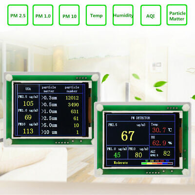 Portable 2.8"LCD Digital Car PM2.5 Detector Tester Meter Air Quality AQI Monitor