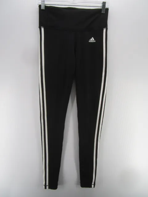 ADIDAS CLIMALITE ANKLE Leggings Women Size XS Blue Solid Logo