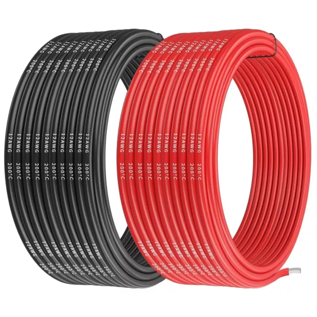 12AWG Copper Electrical Cable Makerfire 12 Gauge Wire,  32.8FT/10M