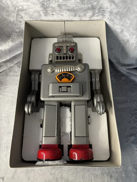 Ha Ha Toy MS640 – Robot Mécanique En Tôle Des Années 80 (marcheur à Clé)