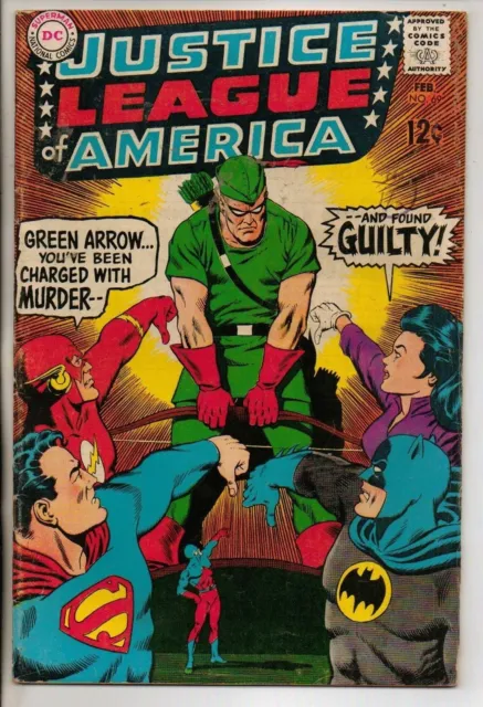 DC Comics Justice League Of America #69 February 1969 Wonder Woman Quits VG+