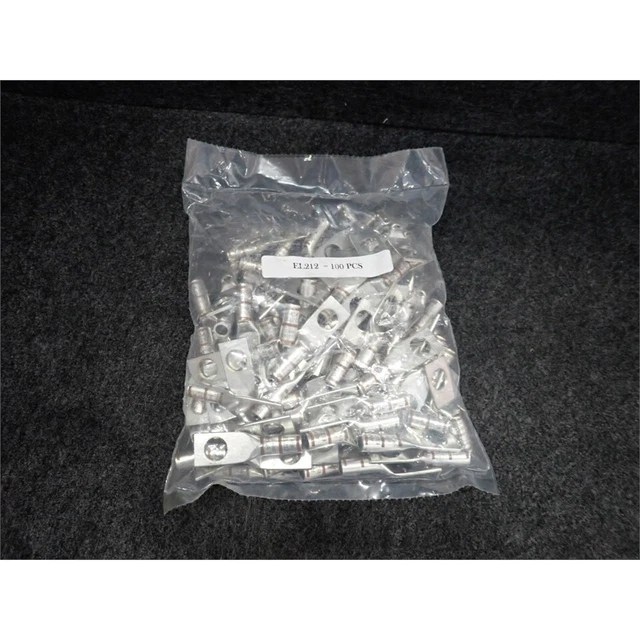 Compression Terminal, 2 AWG, 1 Hole, 1/2" Hole, Bag of 100 EL212