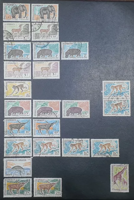 DUZIK S: Cameroun 1962 "Animals" Mixed Used Stamps (Nos1613)**