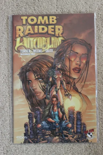 Top Cow Comics Tomb Raider Witchblade Orange Sun #1 1997 Bagged Excellent Cond