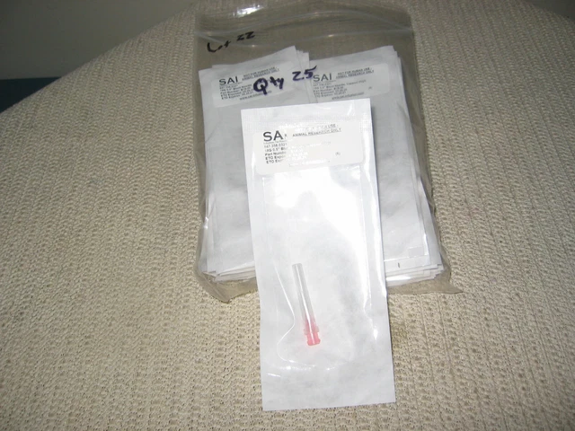 Lot #22 SAI Infusion Technologies 18G 0.5" Blunt Needle Capped 25 Count