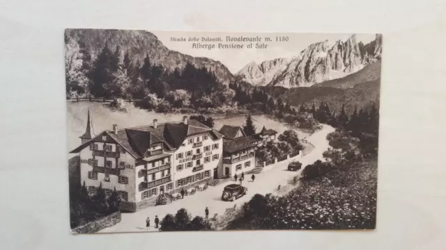 Cartolina NONALEVANTE (Bolzano) ALBERGO PENSIONE DEL SOLE 1935  (viagg.) - 8/17