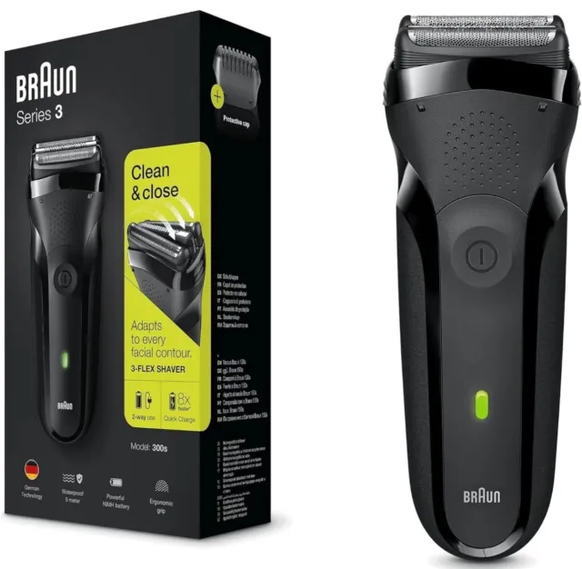 Afeitadora eléctrica Braun serie 3 para hombre recortadora de barba de precisión 300s TOTALMENTE NUEVA