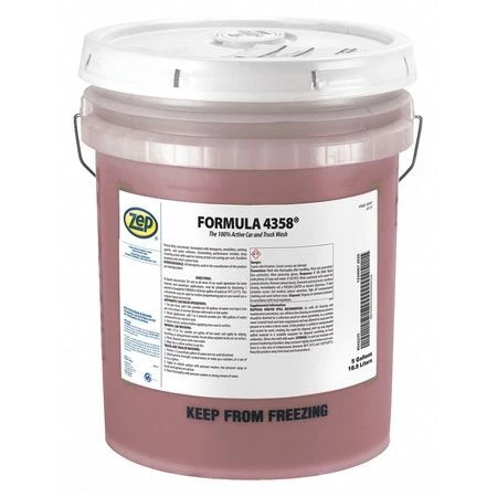 Zep 40737 35 Lb. Car And Truck Wash Pail, Red, Formula 4358