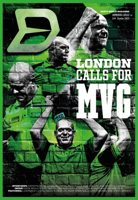 DARTS WORLD Magazine, Issue 583, Spring Summer  2023, MVG Mural Cover