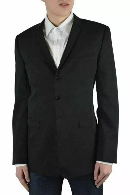 Dolce & Gabbana "Gold" Men's Dark Gray 100% Wool Blazer Size US 38 IT 48