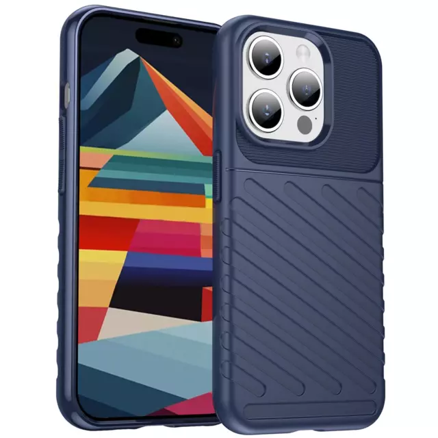 Etui Coque Blindé pour Apple IPHONE 15 Pro Max Silicone Slim Housse Étui Mat