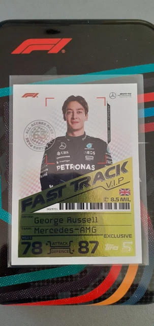 CARTE TOPPS F1 turbo attax 2024 george russell fast track exclusive MGA