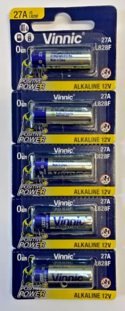 20 X VINNIC 27A batteries L828F Alkaline cells 12V High Voltage
