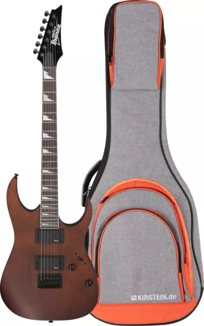 Ibanez GRG121DX-WNF E-Gitarre GIO Serie Pappel Ahorn HT Walnut braun Gigbag Set