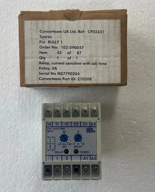 Basler Electric Be3--51-1e1a1 Überstromrelais 5a 250V 50/60Hz