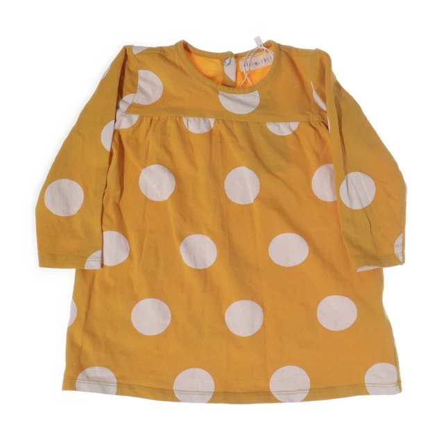 Mini Rodini, Kleid, Größe: 86, Gelb/Weiß, Baumwolle/Elasthan, Gepunktet