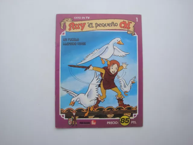 Livre ancien espagnol cartonné dessin animé Rody Le petit Cid Ruy el pequeno n°1