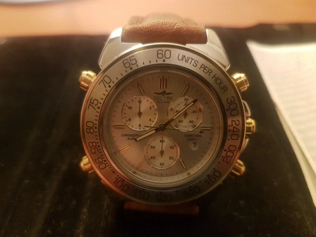 OROLOGIO SECTOR ADV 4000 cronografo pulsanti cinturino acciaio