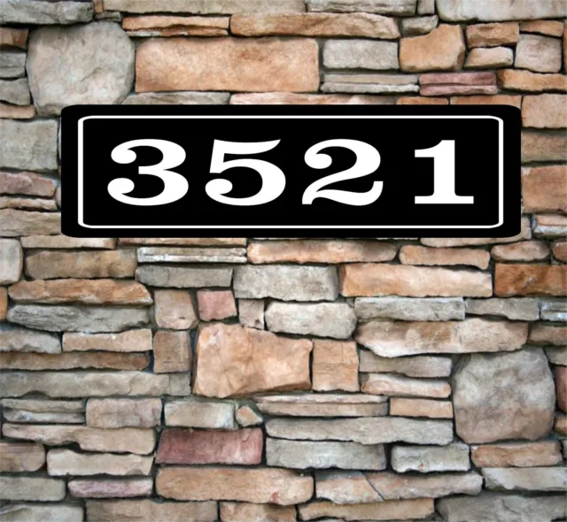 Personalized Home Address Sign Aluminum Custom House Home Number Plaque sq8