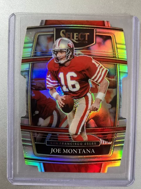Joe Montana  San Francisco 49ers  Panini Select NFL 2021  SILVER PRIZM DIE-CUT